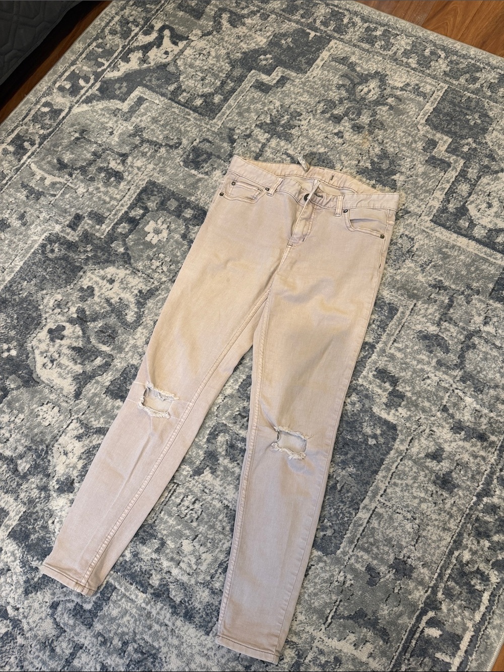 Free People Ripped Skinny Jeans